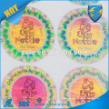 CUSTOM colorful hologram PET sticker for hat/Hot stamp hat holograms